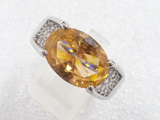 COLORED STONE FASHION RING / JP SIZE 26